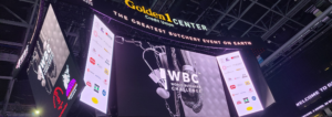 world butchers challenge logo show on large screen at golden 1 center